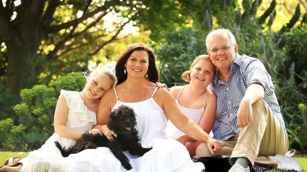 Scott Morrison junto a su familia.