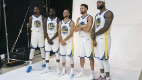 Los cinco titulares de los Warriors