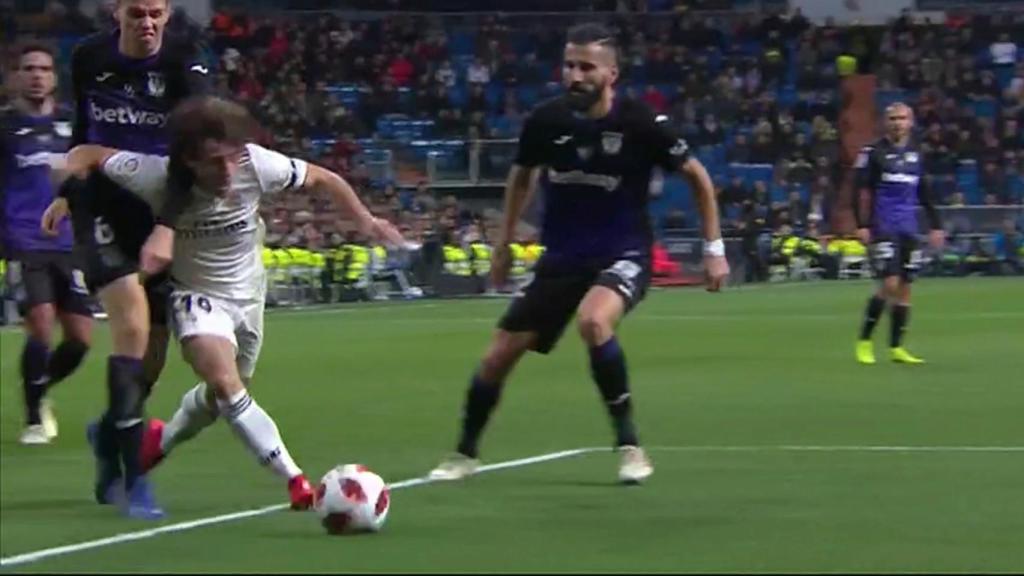 Penalti sobre Álvaro Odriozola