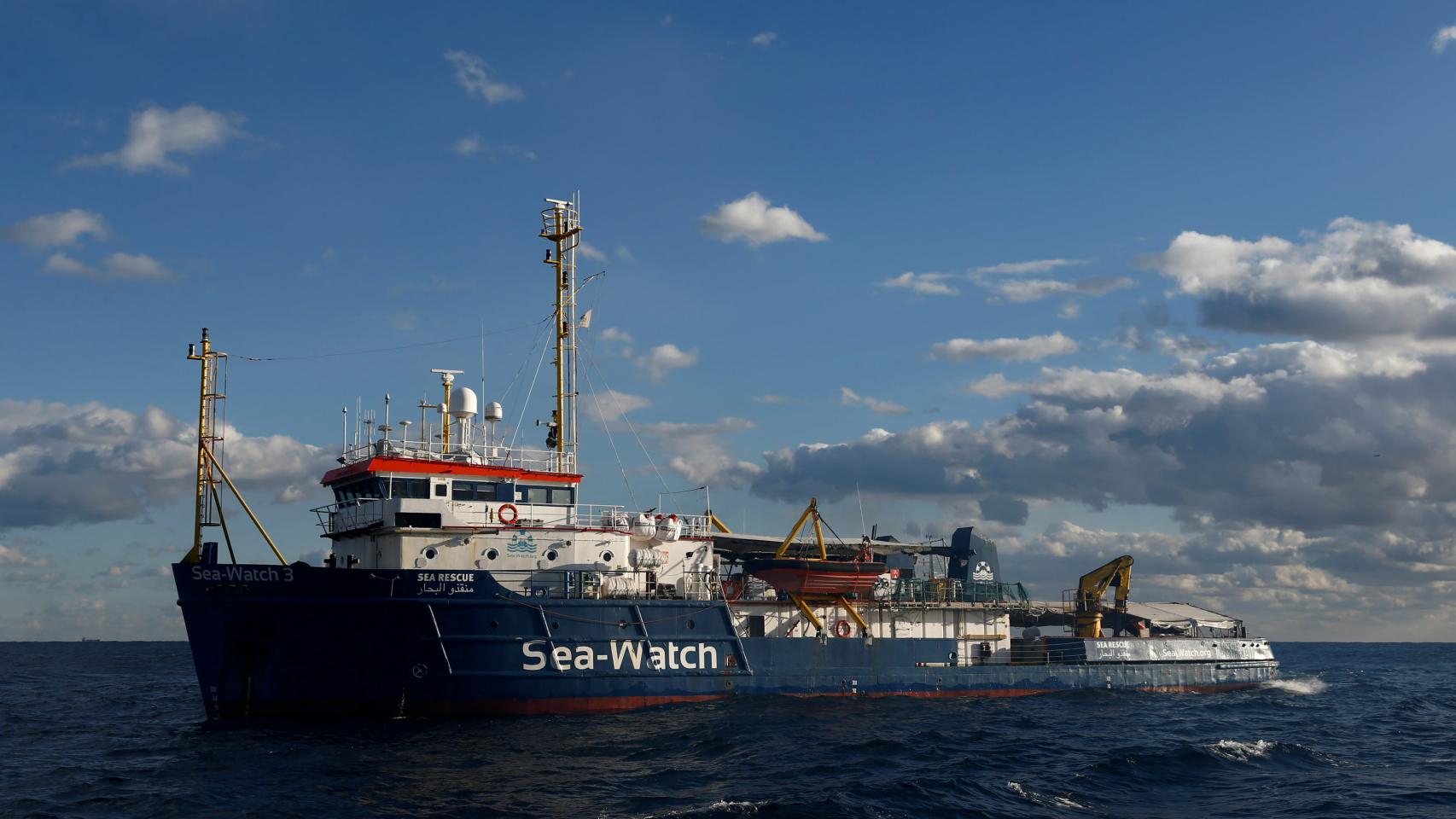 Uno de los barcos de rescate de migrantes que ha sido desembarcado en Malta