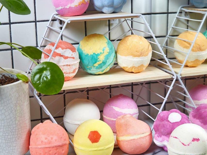 Algunas de las bombas de Lush.