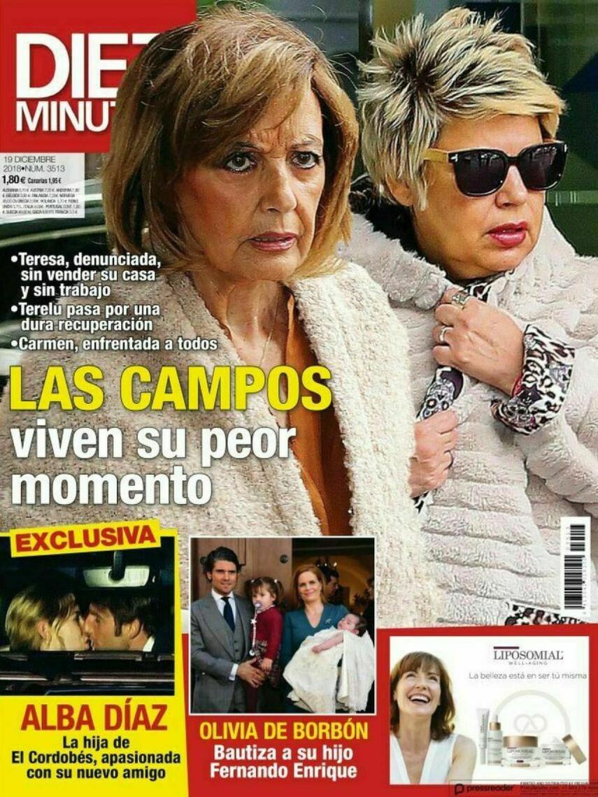 La portada en la que Alba Díaz aparece besándose con Javier Calle.