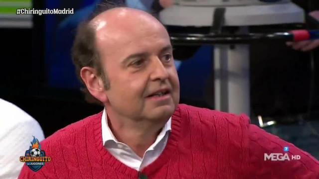 Juanma Rodríguez, durante El Chiringuito. Foto: Twitter (@elchiringuitotv)