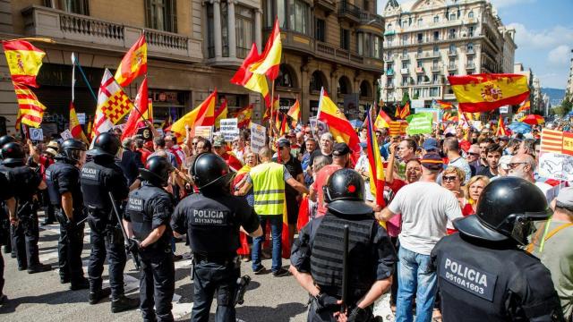 Manifestación de Hablamos Español en Barcelona (septiembre de 2018).