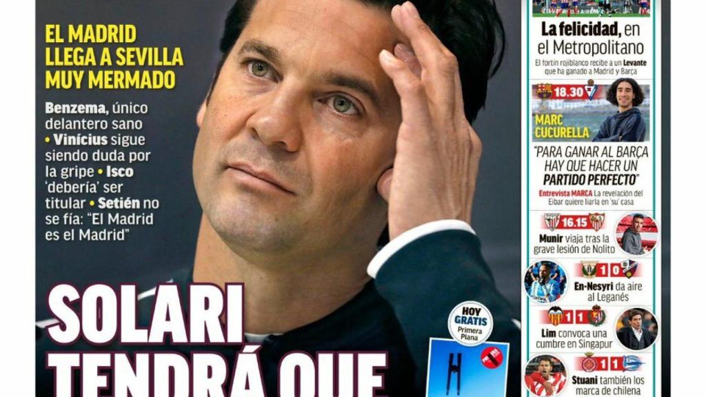 La portada del diario MARCA (13/01/2019)