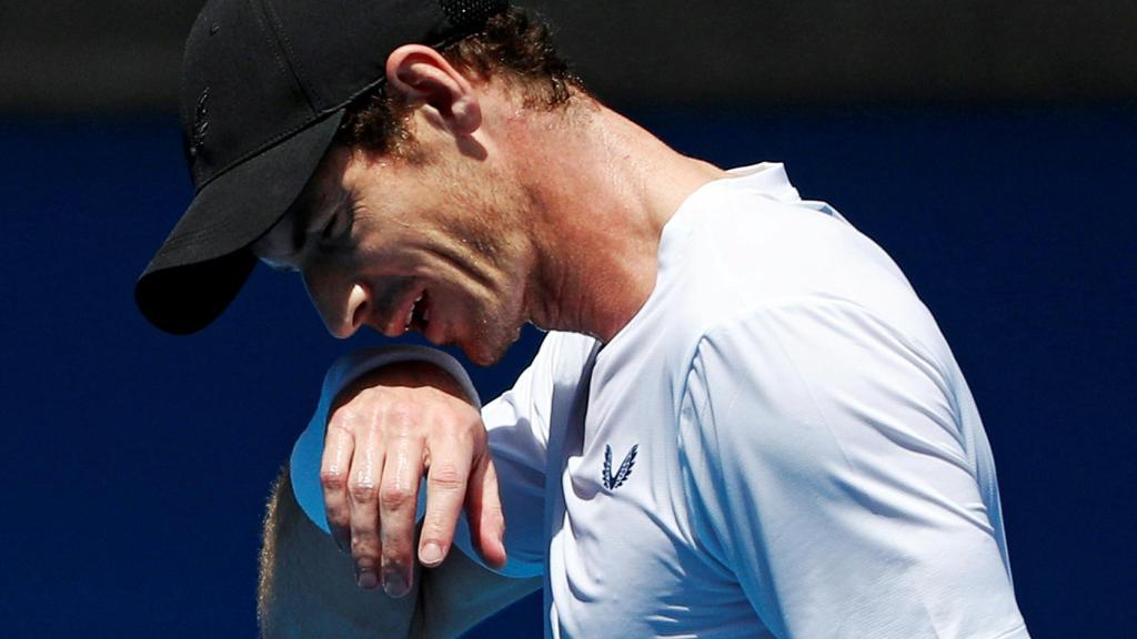 Murray, durante un entrenamiento en el Abierto de Australia.