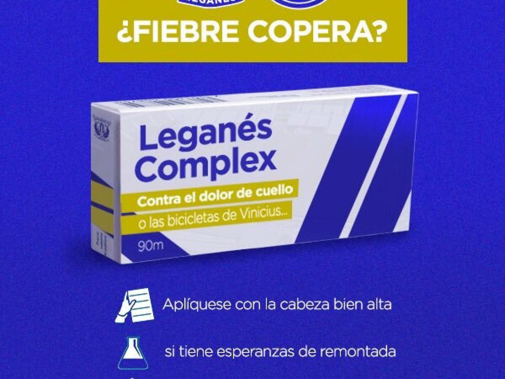 'Leganés Complex', la conjura de los pepineros para remontar al Madrid en Copa. Foto: Twitter (@CDLeganés)