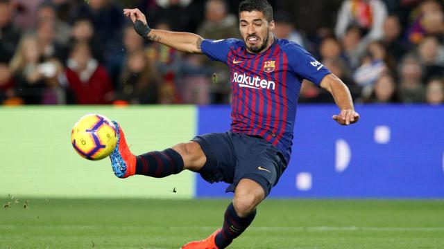 Luis Suárez, en el Barcelona-Eibar.