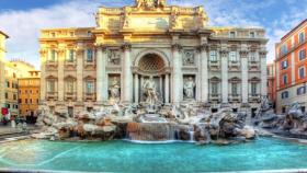 Fontana di Trevi de Roma.