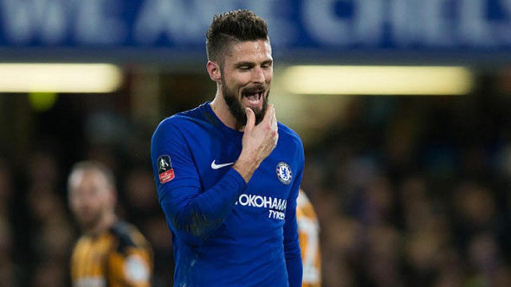 Giroud, con el Chelsea