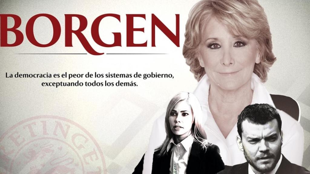 Fotomontaje de 'Borgen' y Esperanza Aguirre.