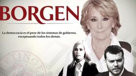 Fotomontaje de 'Borgen' y Esperanza Aguirre.