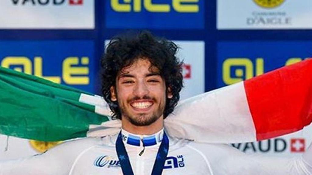 Samuele Manfredi. Foto: Twitter (@Federciclismo)