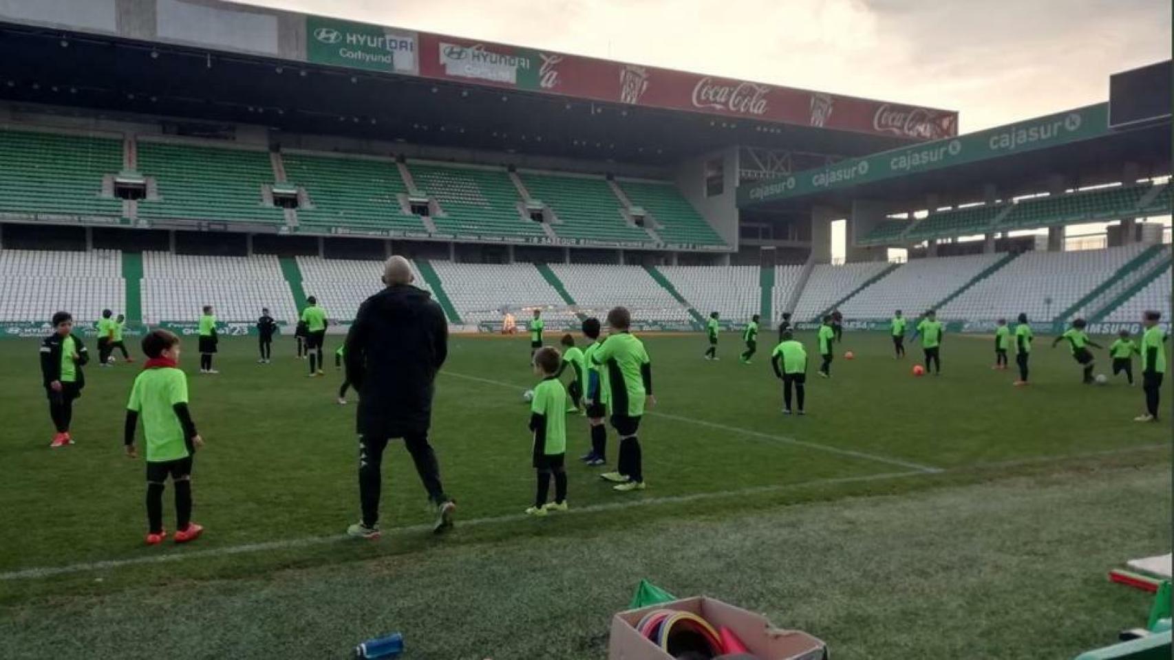 Un entrenamiento de la Fundación Córdoba CF. Foto: fundacioncordobacf.com