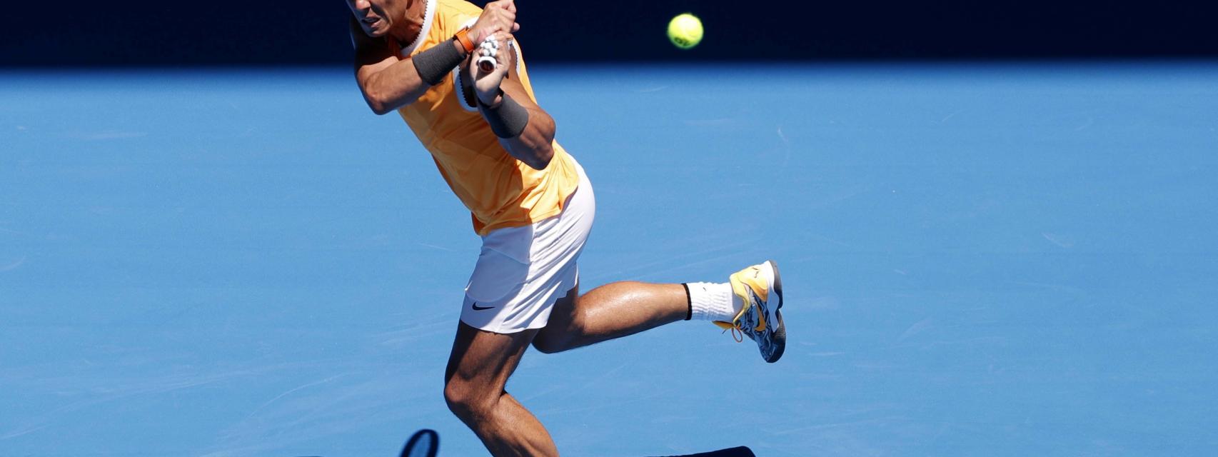 Rafael Nadal, en el Open de Australia
