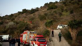 Los equipos de rescate en el lugar.