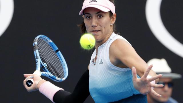 Muguruza, durante la primera ronda del Abierto de Australia.