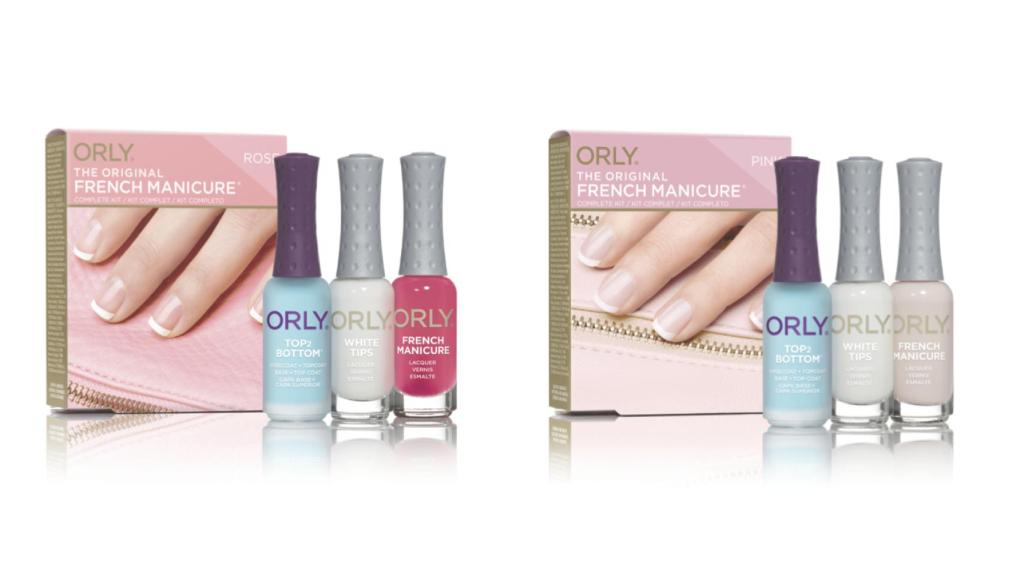 Productos de la marca Orly para la manicura francesa