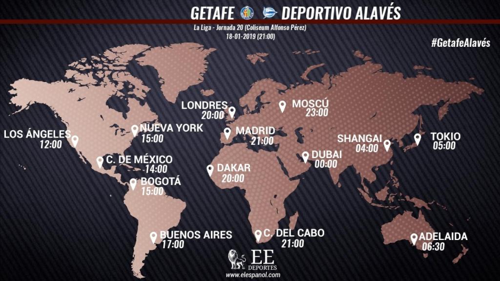 Horario Getafe-Alavés