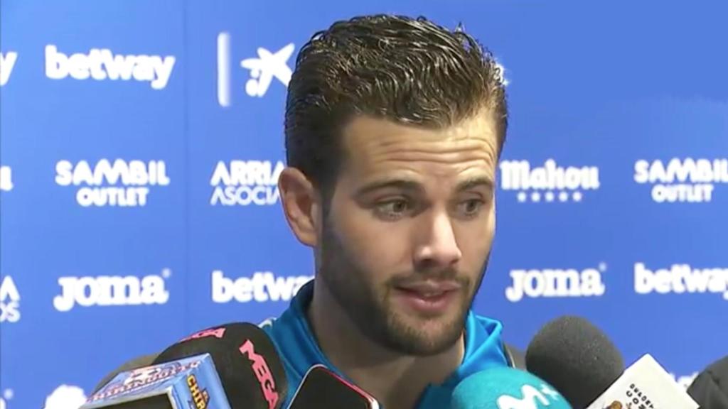 Nacho Fernández, en zona mixta