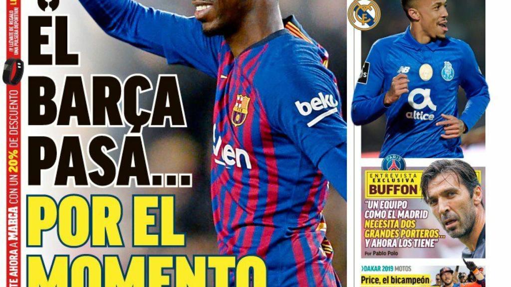 La portada del diario MARCA (18/01/2019)