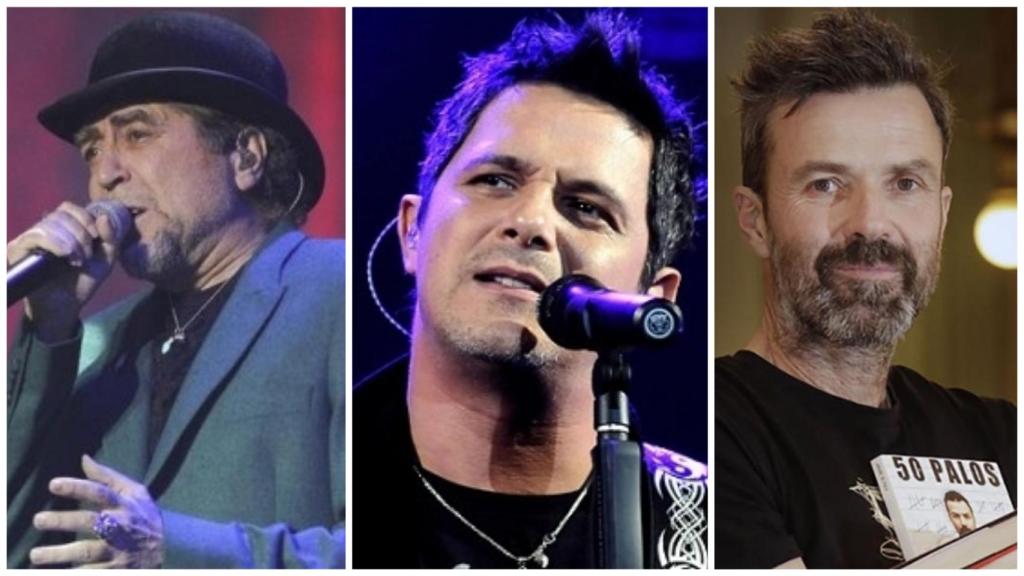 Joaquín Sabina, Alejandro Sanz y Pau Donés