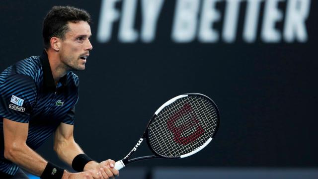 Roberto Bautista en  el Open de Australia.