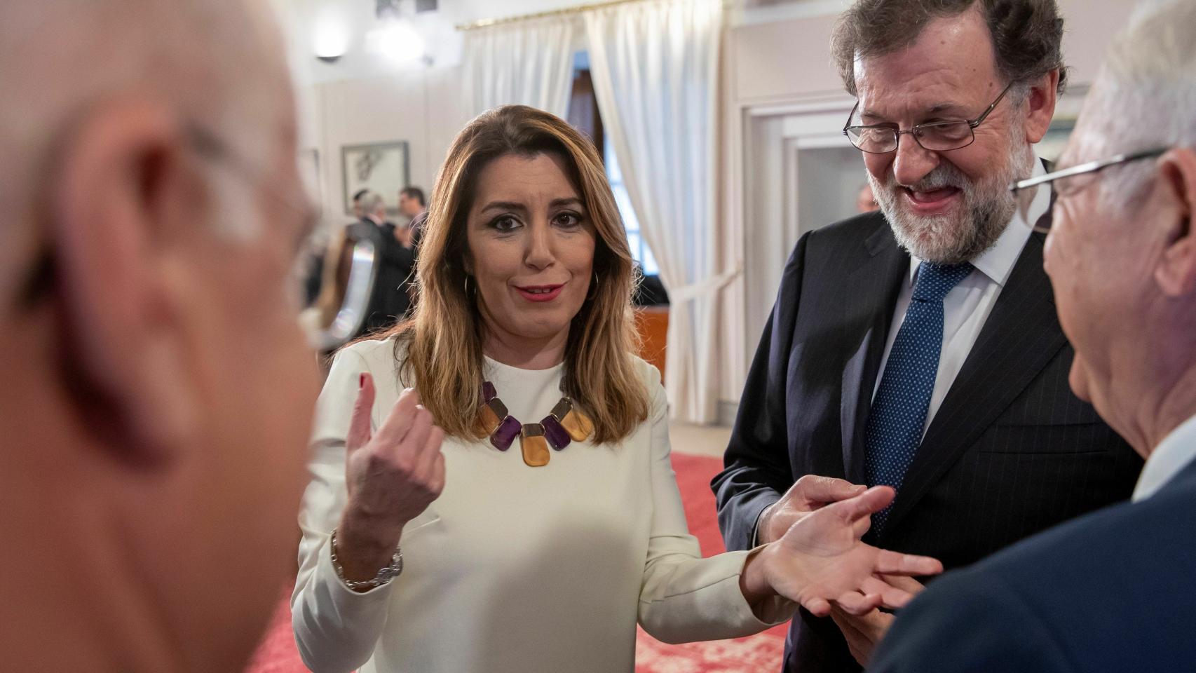 Rajoy y Soraya, en la toma de posesión de Moreno Bonillo