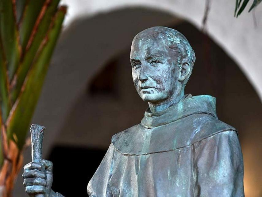 Una estatua del mallorquín Junípero Serra en San Diego, California.