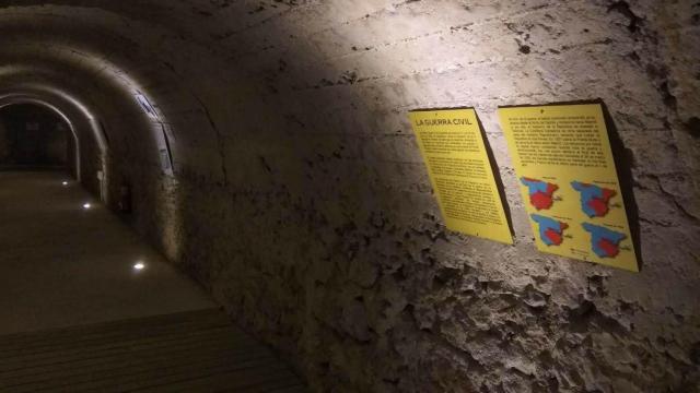 El refugio de Calderón de la Barca convertido en un centro de interpretación sobre la Guerra Civil.