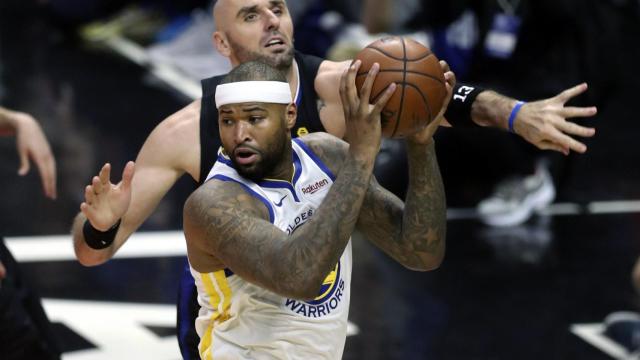 DeMarcus Cousins con los Golden State Warriors