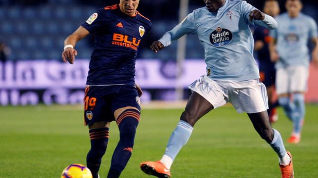 Sisto presiona a Rodrigo en el Celta - Valencia