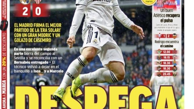 La portada del diario MARCA (20/01/2019)