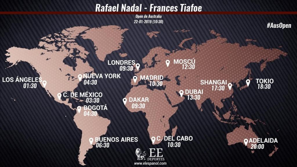 Horario Nadal - Tiafoe