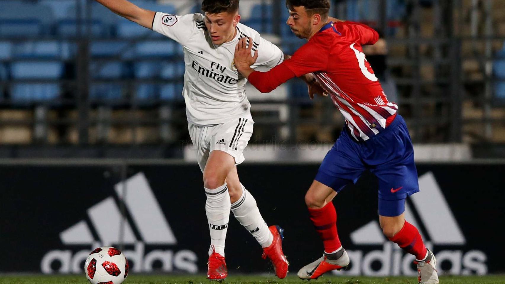 Cristo, en el encuentro ante el Atleti B