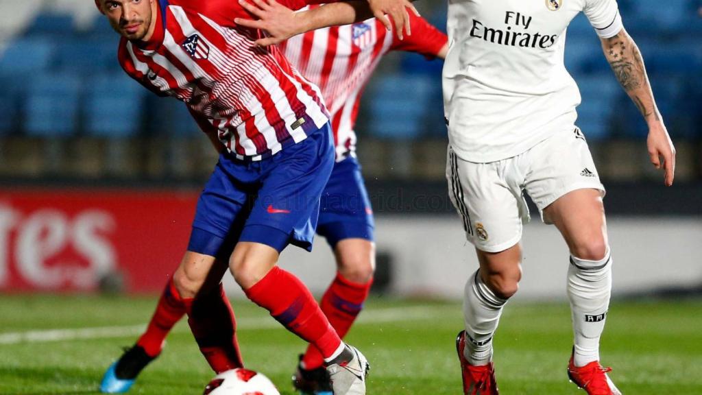 Cristo, en el encuentro ante el Atleti B