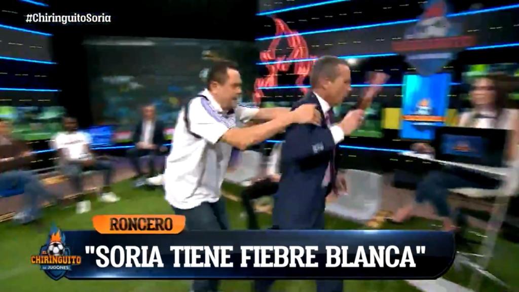 La fiebre blanca de Cristóbal Soria: Roncero corre detrás de él para abrazarlo