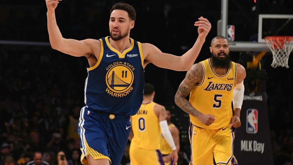 Thompson iguala el récord de triples  y los Warriors ganan a los Lakers