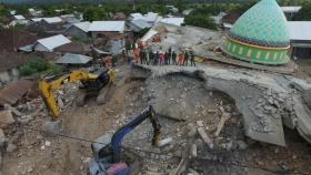 Imagen de los destrozos que produjo en la zona otro terremoto el pasado 8 de enero.