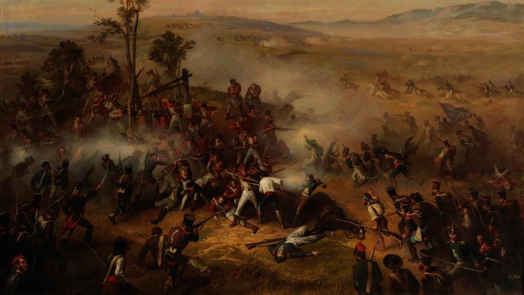 Episodio de la batalla de Bailén. Un cuadro de Ricardo Balaca y Orejas