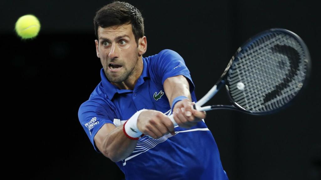 Novak Djokovic, en el Open de Australia