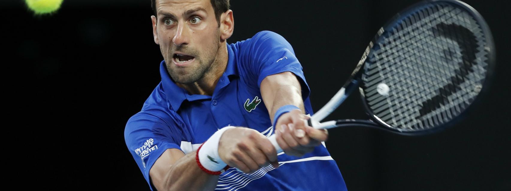 Novak Djokovic, en el Open de Australia