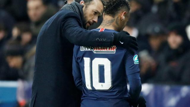 Neymar, lesionado en el PSG - Estrasburgo