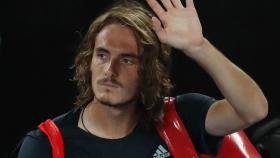 Stefanos Tsitsipas en el Open de Australia.