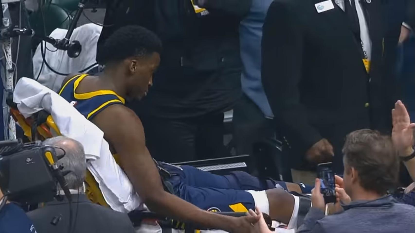 Oladipo, lesionado contra los Raptors