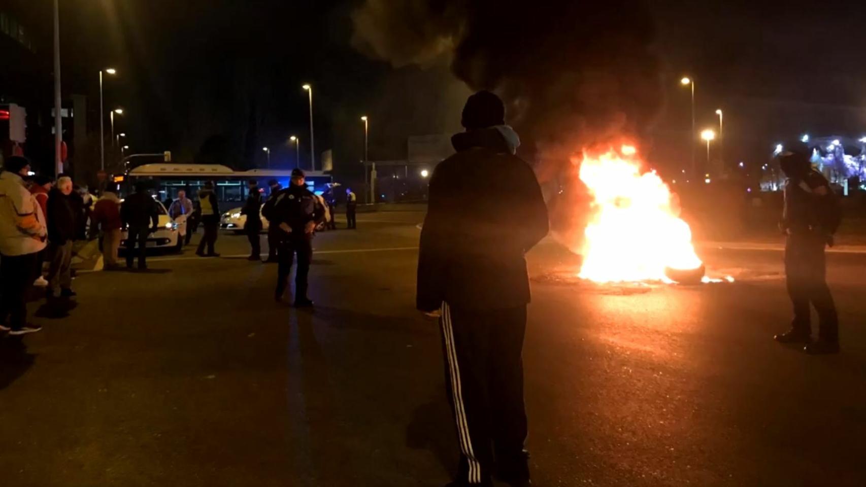 Las protestas a las puertas de Fitur.