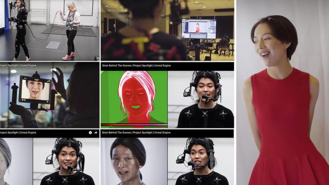 Siren, la ‘mujer irreal’, un personaje digital de ‘tiempo real’, un dibujo 3D capaz de ser movido mediante captura de movimiento.