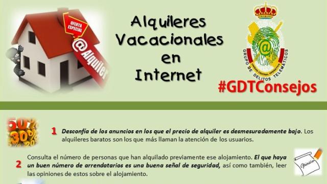 Consejos de la Guardia Civil para que no  te estafen en Airbnb