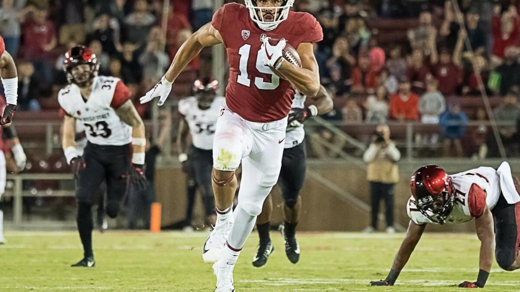 Arcega-Whiteside, durante un partido. Foto: Twitter (@StanfordFball)