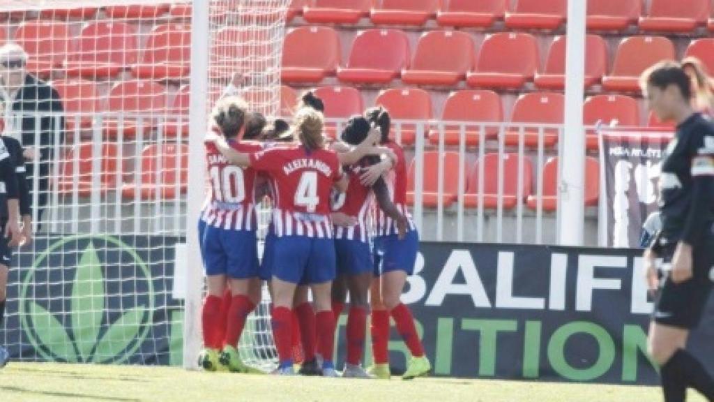 Atlético de Madrid Femenino- Málaga Femenino. Foto Twitter: (@AtletiFemenino)